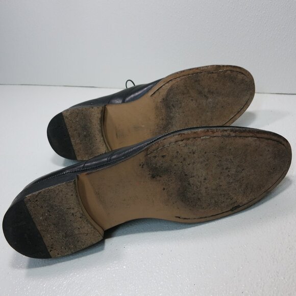 Emporio Armani Leather Dress Oxfords Derby Footwear Men's Shoes Italy Sz 46 - Picture 3 of 9